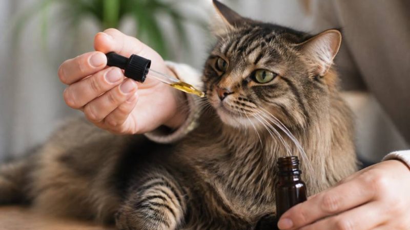 Cannabidiol pour chat : bienfaits, dosage et précautions d’usage